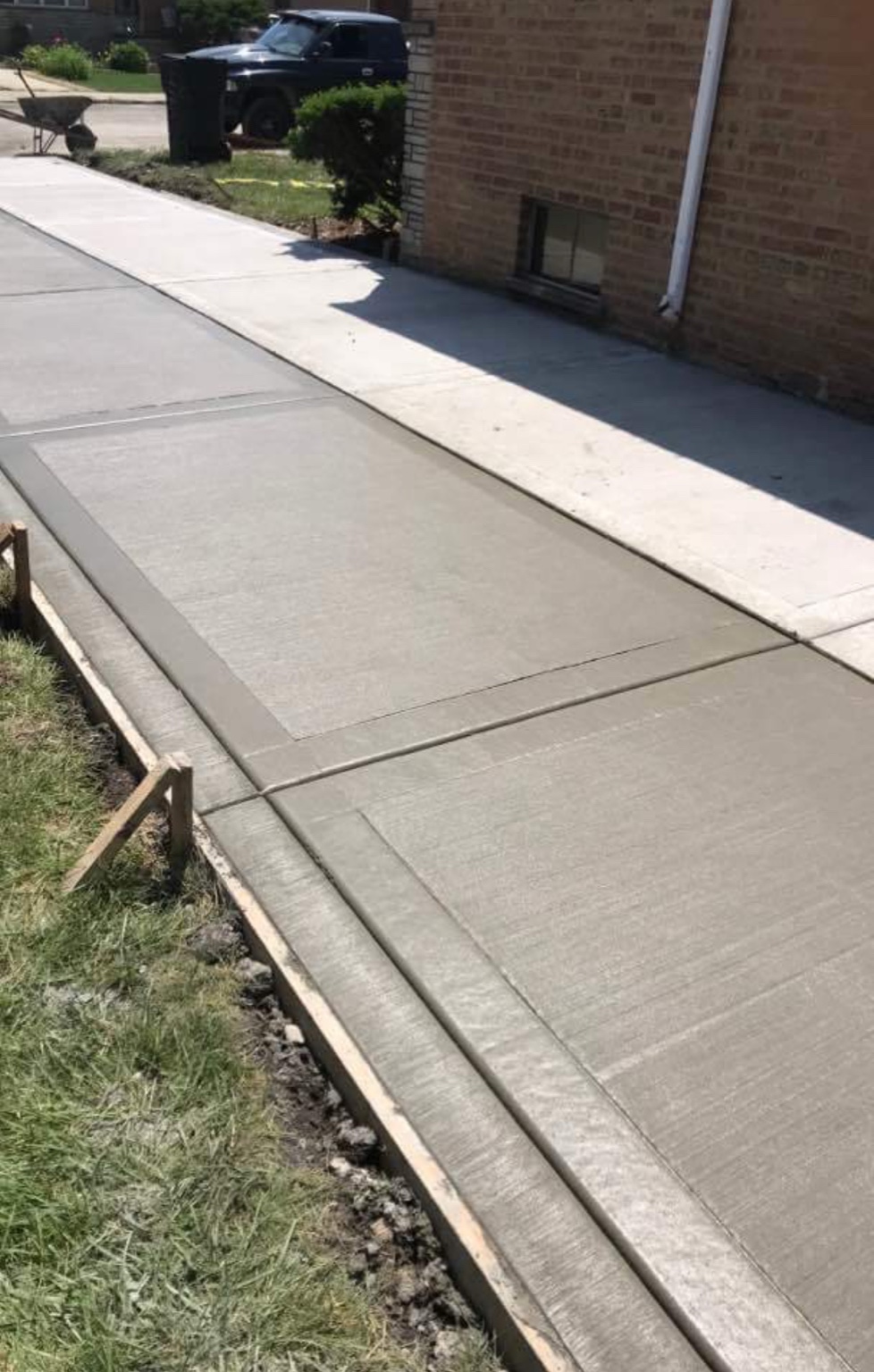 Clean Concrete Sidewalk
