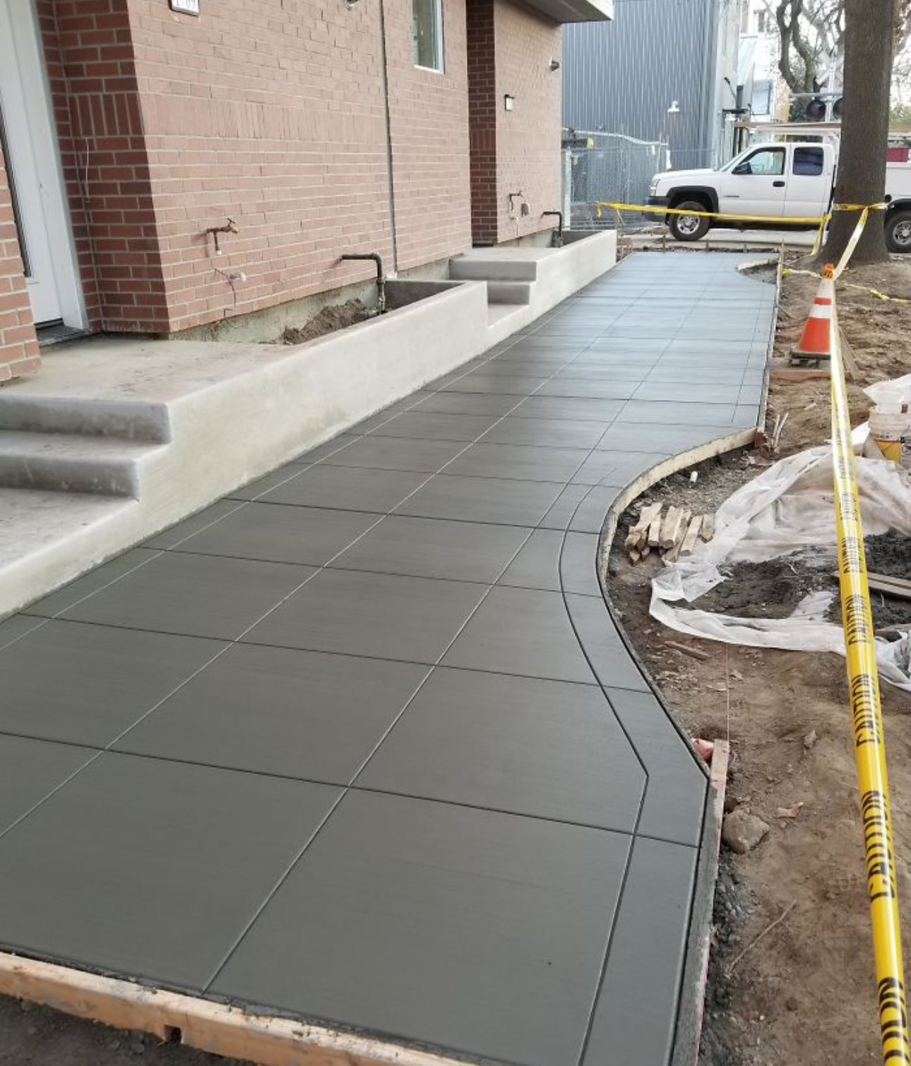 Concrete Driveway Angled